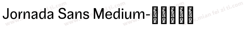 Jornada Sans Medium字体转换